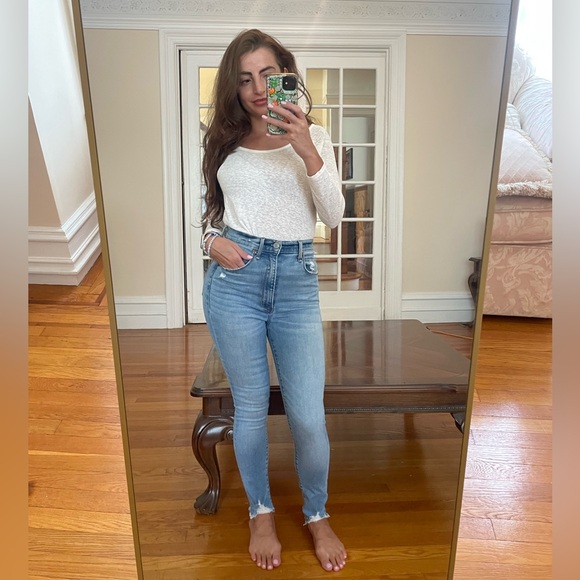 Short Ultra High Rise Skinny Jeans - Picture 1 of 8